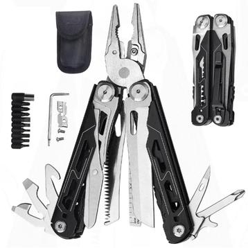 SILVERWOLF 14-in-1 Multitool | Outdoor Zakmes | Zwart/Zilver beschikbaar voor biedingen