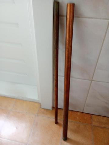 te koop 2 koperbuizen 57 cm en 56 cm rk buis beschikbaar voor biedingen