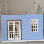 Poppenhuis blauw zonder dak, Verzamelen, Ophalen, Zo goed als nieuw, Poppenhuis