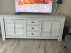 2 Mooie White wash dressoirs, Huis en Inrichting, Ophalen, 150 tot 200 cm, Zo goed als nieuw, 25 tot 50 cm