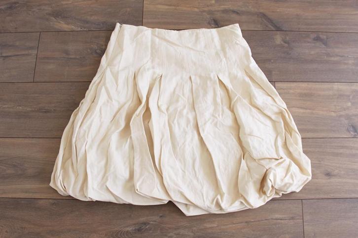 Mooie Claudia Sträter Rok (Maat 42) - 4 € 65,-, Kleding | Dames, Rokken, Zo goed als nieuw, Maat 42/44 (L), Beige, Boven de knie