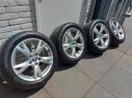 Originele LM Audi velgen 225/50/R17 zgan Bridgestone banden, Auto-onderdelen, Banden en Velgen, Ophalen, Gebruikt, Banden en Velgen