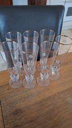 Warsteiner glazen op voetje, Ophalen of Verzenden, Zo goed als nieuw, Bierglas