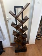 Boekenkast (hout + metaal), Huis en Inrichting, Kasten | Boekenkasten, Ophalen, Minder dan 50 cm, Zo goed als nieuw, Metaal