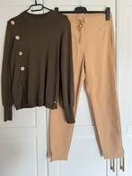 Studio anneloes set new army trui L & beige startup broek, Beige, Ophalen of Verzenden, Zo goed als nieuw