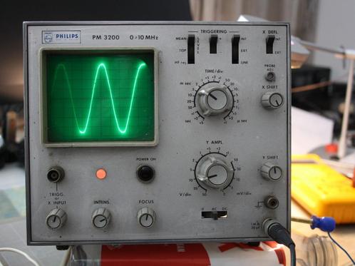 Philips PM 3200 oscilloscoop 1969, Doe-het-zelf en Verbouw, Meetapparatuur, Gebruikt, Overige meters, Ophalen of Verzenden