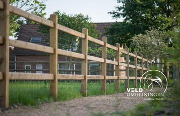 Doorsteek omheining hout, Paddock, Rijbak, Weide afrastering beschikbaar voor biedingen
