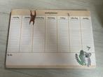 Weekplanner met dierenmotief, Ophalen of Verzenden, Nieuw, A4