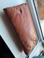 Bruine leren kussen, Ophalen of Verzenden, Gebruikt, Bruin, Zitzak