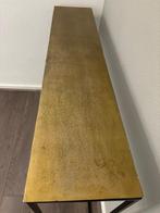 Side table messing / goud, Huis en Inrichting, Tafels | Sidetables, Ophalen, 100 tot 150 cm, Zo goed als nieuw, Metaal
