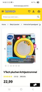 VTech Pluchen Lichtjestrommel - Nieuw!, Ophalen, Zo goed als nieuw, Rammelaar, Met geluid