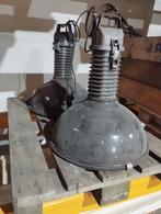 Oude industriële phillips lampen., Huis en Inrichting, Lampen | Hanglampen, Ophalen, Gebruikt, Onbekend, Onbekt