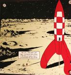 Kuifje-Emaille plaat-Raket naar de Maan, Eén stripboek, Ophalen of Verzenden, Zo goed als nieuw, Hergé