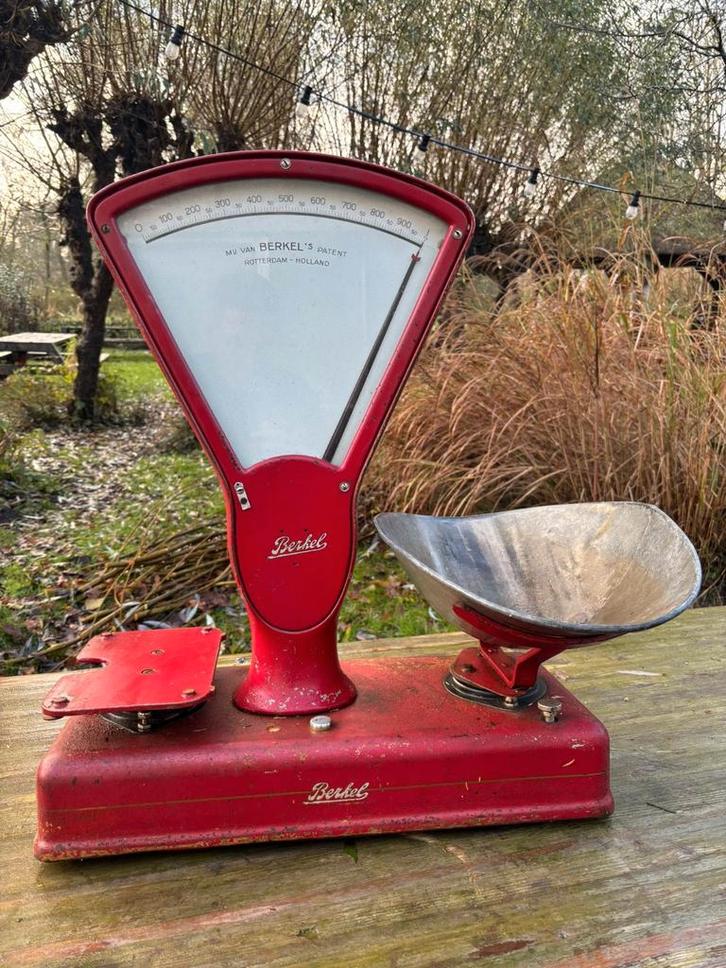 Vintage Berkel Weegschaal - Rood, Antiek en Kunst, Antiek | Overige Antiek, Ophalen of Verzenden