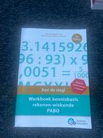 Werkboek kennisbasis rekenen-wiskunde PABO, Ophalen of Verzenden, Zo goed als nieuw