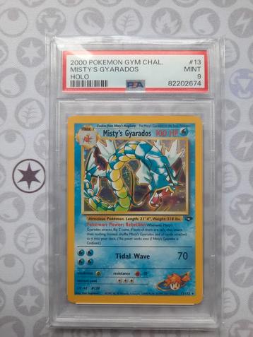 Misty's Gyarados Gym Challenge PSA 9 beschikbaar voor biedingen