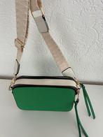 Schouder tas beige groen kleur, Ophalen, Zo goed als nieuw, Beige, Leer