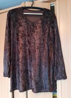 H&M Bruin Zwart Shirt Maat L, H&M, Bruin, Maat 42/44 (L), Ophalen of Verzenden