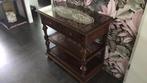Oud kastje / Sidetable met 2 lade, Antiek en Kunst, Ophalen