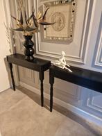 2 Sidetable wandtafel kaptafel halftafel muurtafel consoleta, Ophalen, Eikenhout, 50 tot 100 cm, Nieuw