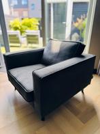 Zwarte WOOOD Robin fauteuil - Zo goed als nieuw!, Ophalen, Zo goed als nieuw, Stof, 75 tot 100 cm