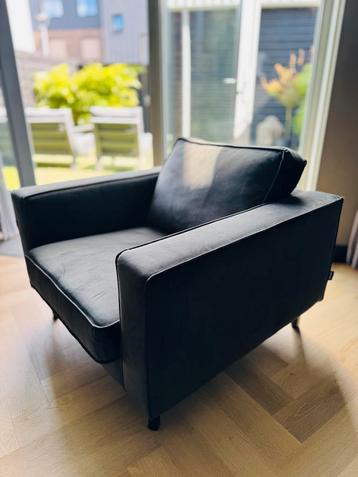Zwarte WOOOD Robin fauteuil - Zo goed als nieuw! beschikbaar voor biedingen