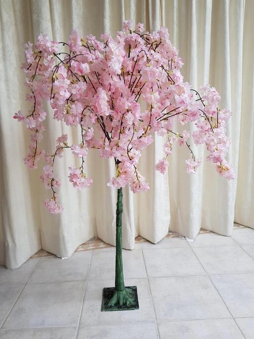 Zijden prunusboom 130 cm hoog, kunstboom, plant, Huis en Inrichting, Woonaccessoires | Kunstplanten en Kunstbloemen, Binnen, Ophalen of Verzenden