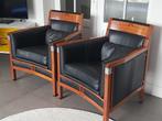 2x schuitema stoelen, Huis en Inrichting, Stoelen, Ophalen, Twee, Bruin, Hout