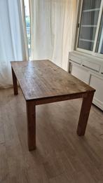 masief teakhouten eettafel 1.80, Ophalen, Gebruikt, 50 tot 100 cm, Vijf personen of meer