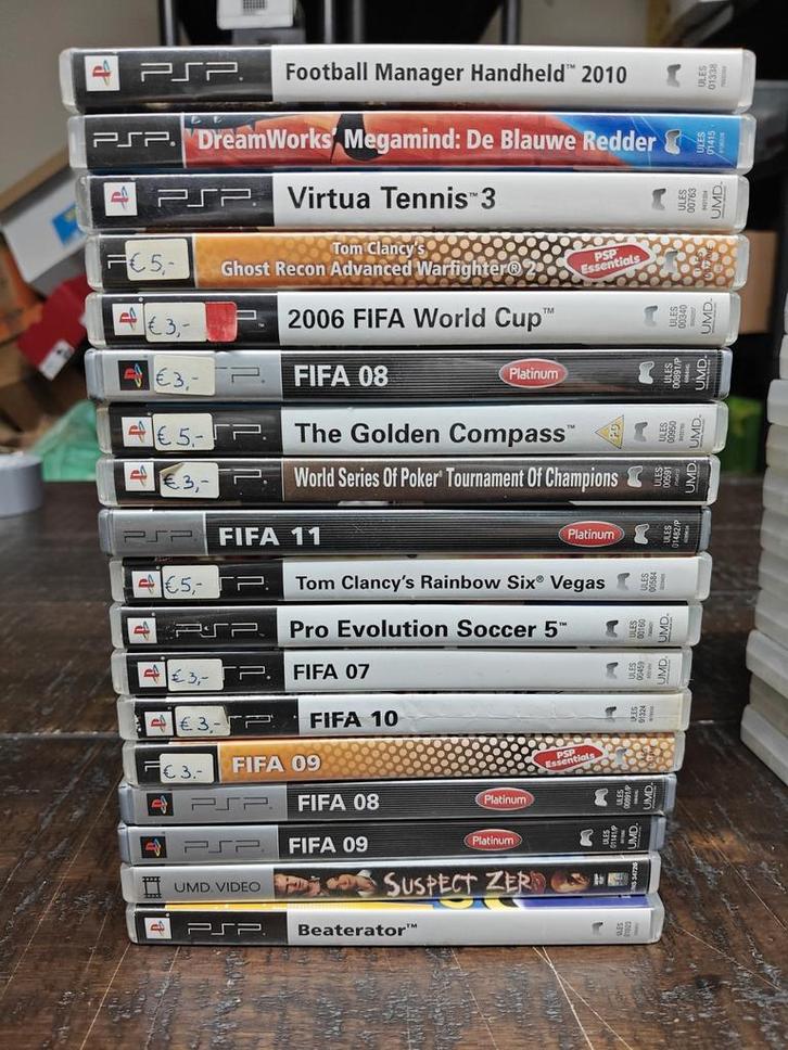 Partij 18 PSP Games, Spelcomputers en Games, Games | Sony PlayStation Portable, Zo goed als nieuw, Racen en Vliegen, 1 speler