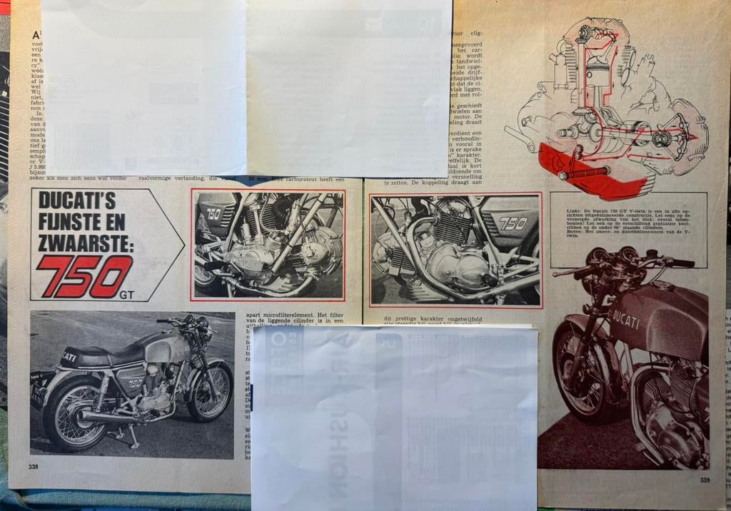 Verslag Ducati 750GT, Ophalen of Verzenden, Auto's