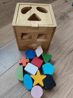 Houten vormen stoof, blokkendoos, zeer goede staat., Kinderen en Baby's, Speelgoed | Houten speelgoed, Ophalen of Verzenden, Zo goed als nieuw