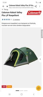 Coleman black-out kobuk valley plus 3p koepeltent, Caravans en Kamperen, Ophalen, Zo goed als nieuw