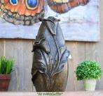 068* bronzen Urne met bloemen (Boven €75 geen verzendkosten), Ophalen of Verzenden, Nieuw, Overige materialen, Overige typen