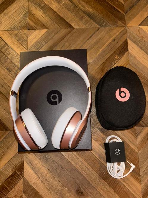 Beats Solo3 - Draadloze koptelefoon - Roségoud, Audio, Tv en Foto, Koptelefoons, Nieuw, Op oor (supra aural), Beats, Draadloos