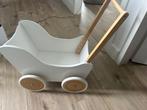Poppenwagen hout, Kinderen en Baby's, Speelgoed | Houten speelgoed, Ophalen, Zo goed als nieuw, Duw- of Trekspeelgoed