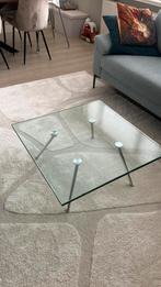 Maupertuus salontafel glas, Ophalen, 50 tot 100 cm, Vierkant, 50 tot 100 cm