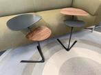 Nieuw Leolux Portello bijzettafel Noten Raven design Tafel, Minder dan 55 cm, Leolux, Nieuw, Overige vormen