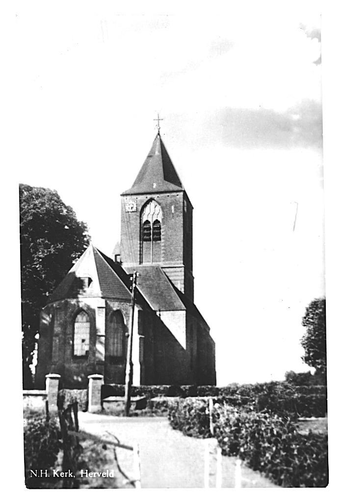 976426 Herveld Gld 1962 Herv Kerk Nette oude kaart onbeschr, Verzamelen, Ansichtkaarten | Nederland, Ongelopen, Gelderland, 1960 tot 1980