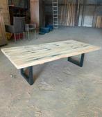 Salontafel oud eiken wagonplanken, Ophalen, Rechthoekig, 50 tot 100 cm, Minder dan 50 cm