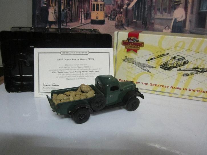 Dodge Power Wagon WDX 946 PICK UP, Hobby en Vrije tijd, Modelauto's | 1:43, Nieuw, Bus of Vrachtwagen, Matchbox, Ophalen of Verzenden