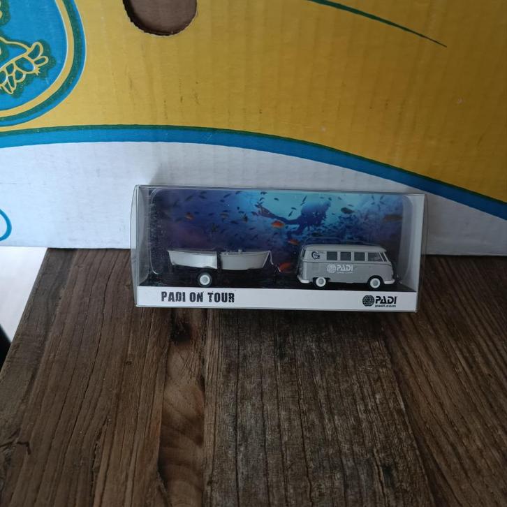 Wiking VW volkswagen T1 Bus Boot aanhanger PADI ON TOUR, Hobby en Vrije tijd, Modelauto's | 1:87, Nieuw, Auto, Wiking, Ophalen of Verzenden