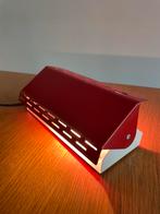 Vintage leeslamp bedlamp - rood midcentury jaren 70 design, Ophalen of Verzenden, Zo goed als nieuw, Metaal, Vintage midcentury jaren 70s design