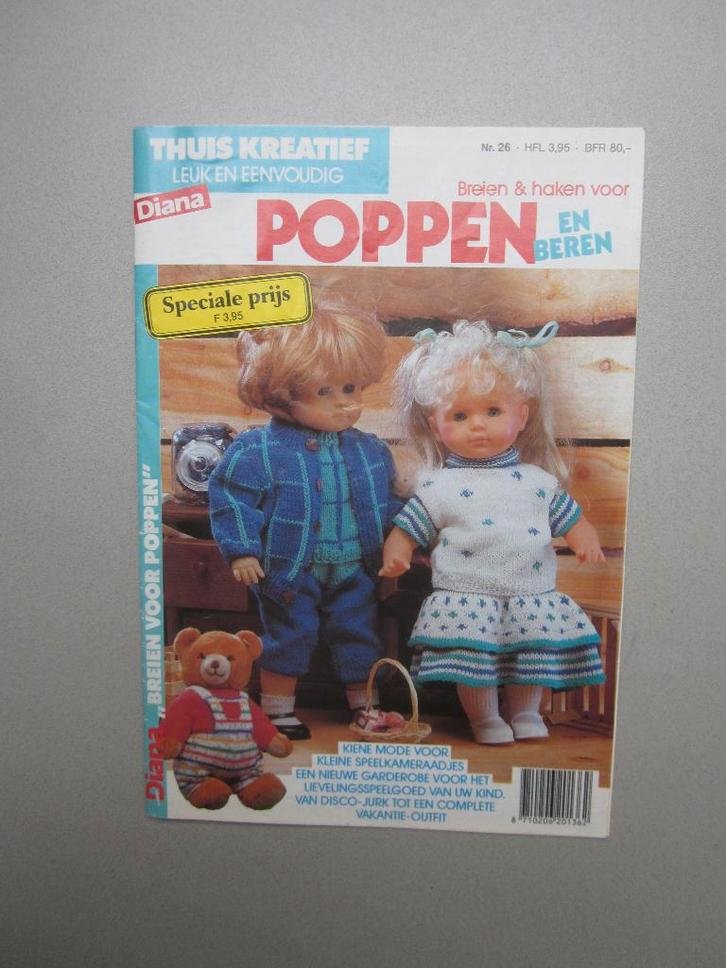 Diana Thuis Kreatief leuk eenvoudig breien haken voor Poppen, Verzamelen, Poppen, Zo goed als nieuw, Kleertjes, Ophalen of Verzenden