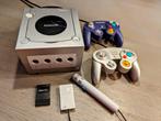 GameCube console complete set + games, Met 2 controllers, Gebruikt, Met games, Zilver