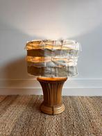 Mid Century Bamboe rotan Italiaans design lampvoet vintage, ?, Zo goed als nieuw, Minder dan 50 cm, ?