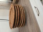 Rotan 6 stuks onderborden, Huis en Inrichting, Ophalen of Verzenden, Zo goed als nieuw, Bord
