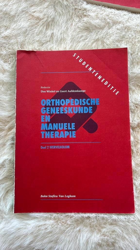 Orthopedische geneeskunde en manuele therapie Wervelkolom, Boeken, Studieboeken en Cursussen, Gelezen, Ophalen of Verzenden