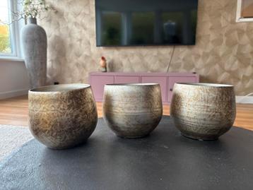 Bloempot goud 13,5 x 13,5 (5€ per stuk) beschikbaar voor biedingen
