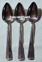 Sola verzilverde lepels signatuur op de eetgedeelte, Antiek en Kunst, Antiek | Bestek, Ophalen of Verzenden